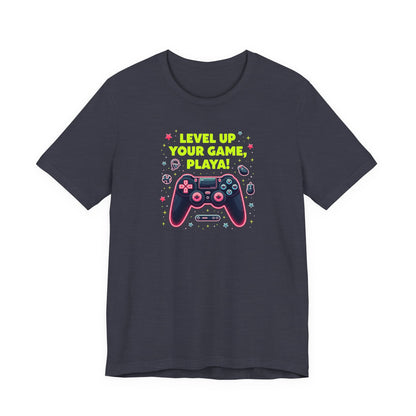 Level Up Your Game Playah! Gaming T-Shirt — Retro Controller Design