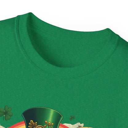 St. Patrick's Day Steampunk Leprechaun T-Shirt - Vintage Irish Lucky Beer Design