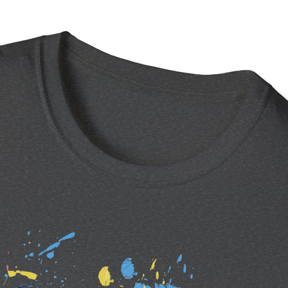 Split Skulls, Unisex Softstyle T-Shirt