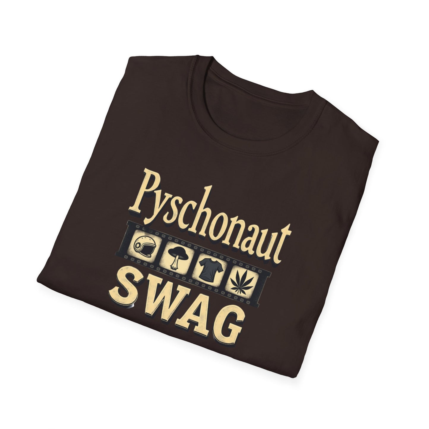 Psychonaut SWAG T-Shirt — Retro Gold Icon Graphic Tee