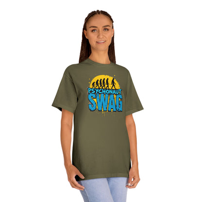 Psycho Swag Unisex Classic Tee - Trendy Graphic T-Shirt for Gamers & Psychonauts, Quirky Gift, Casual Wear, Unique Fashion - Psychonaut Swag