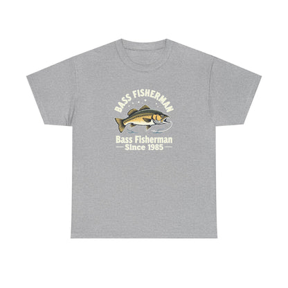 Bass Fisherman T-Shirt – "Bass Fisherman Since 1985" Vintage Fishing Tee