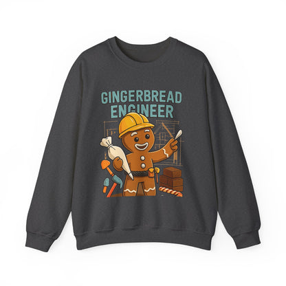 Gingerbread Engineer Sweatshirt — Cute Holiday Builder Graphic Crewneck