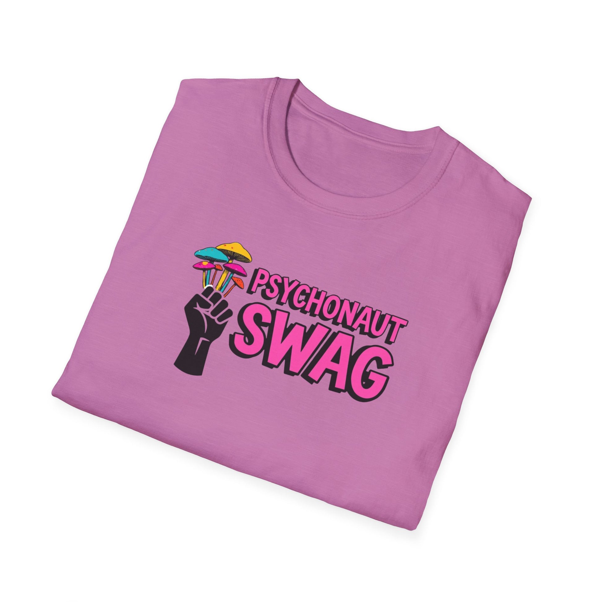 Fistful of Shrooms, Pyschonaut Swag Staple, Psychedelic Graphic T-Shirt, Humor Apparel for Psychedelic Lovers, Perfect for Festivals, Casual Wear, Gift for Friends - Psychonaut Swag