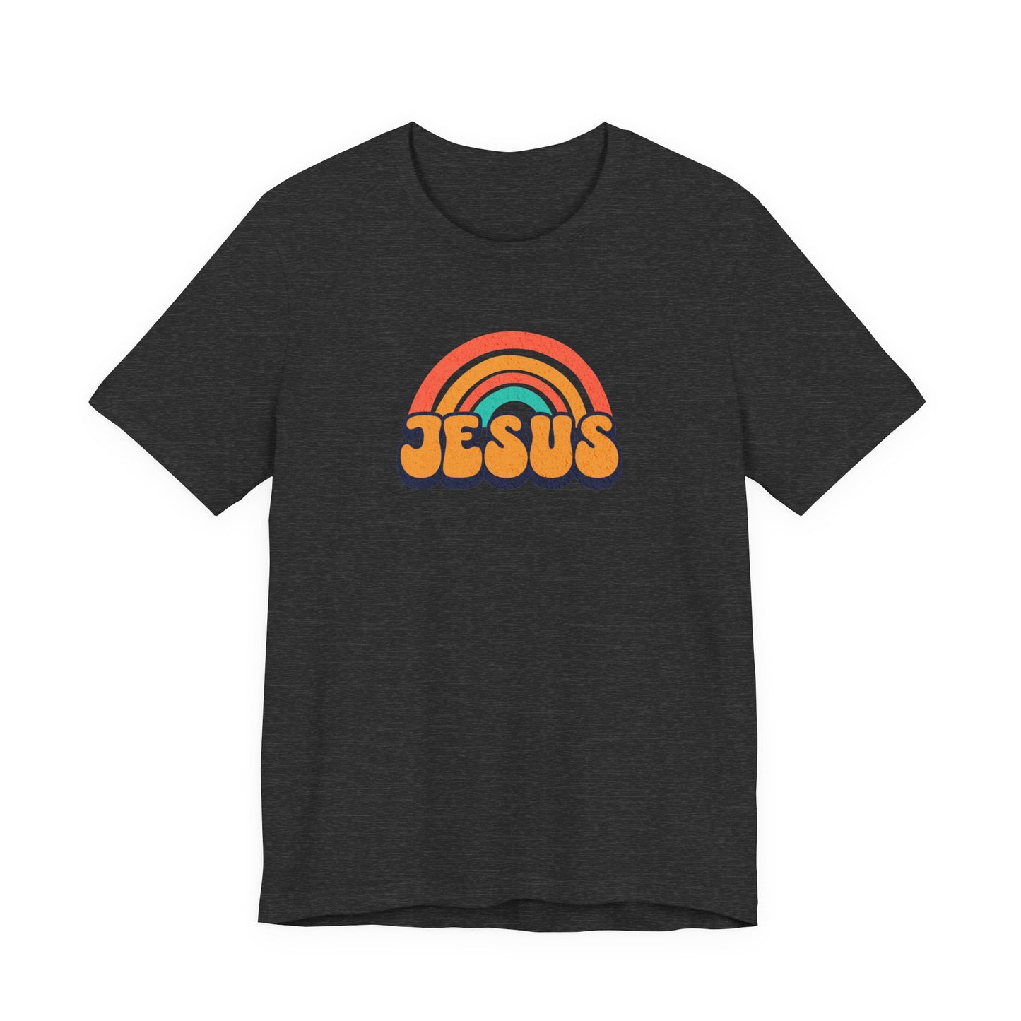 Jesus Rainbow T-Shirt — Retro Christian Faith Tee