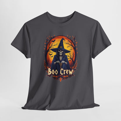 Boo Crew Halloween T-Shirt — Witch Skeleton Spooky Graphic Tee