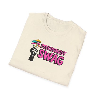 Fistful of Shrooms, Pyschonaut Swag Staple, Psychedelic Graphic T-Shirt, Humor Apparel for Psychedelic Lovers, Perfect for Festivals, Casual Wear, Gift for Friends - Psychonaut Swag