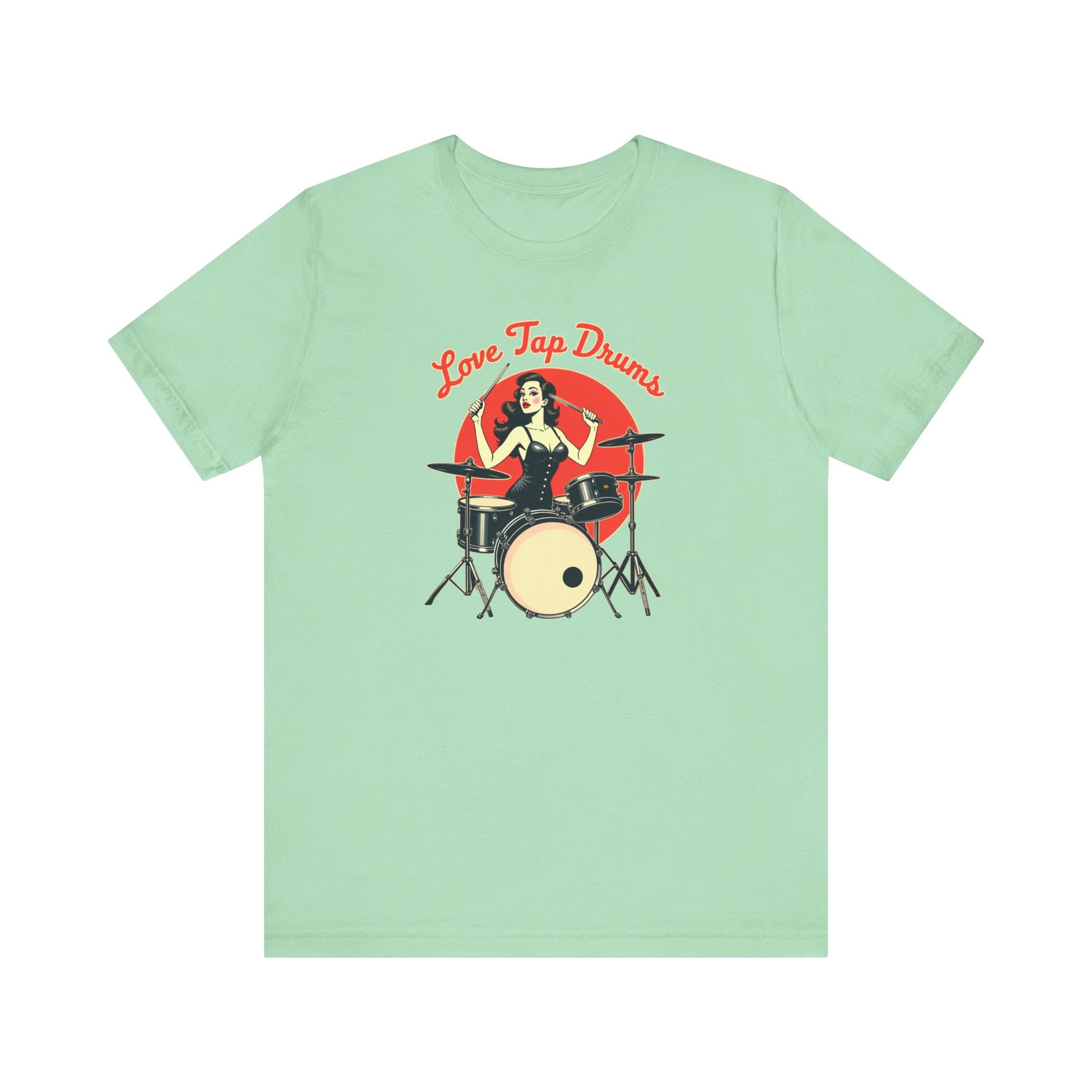 Love Tap Drums, Drummer Tee - Perfect for Music Lovers, Band Merch, Gifts for Musicians, Concerts, Casual Wear, Love Tap Drums - Psychonaut Swag