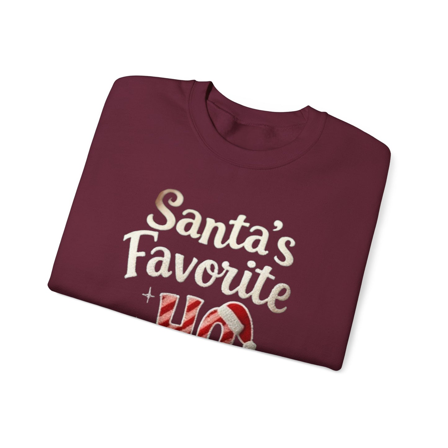 Santa’s Favorite, ugly Christmas sweater Unisex Heavy Blend™ Crewneck Sweatshirt