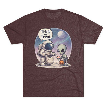 Space Trick or Treat Crew Tee, Halloween T-Shirt, Space Theme Shirt, Unisex Graphic Tee, Fun Costume Tee, Gift for Space Lovers
