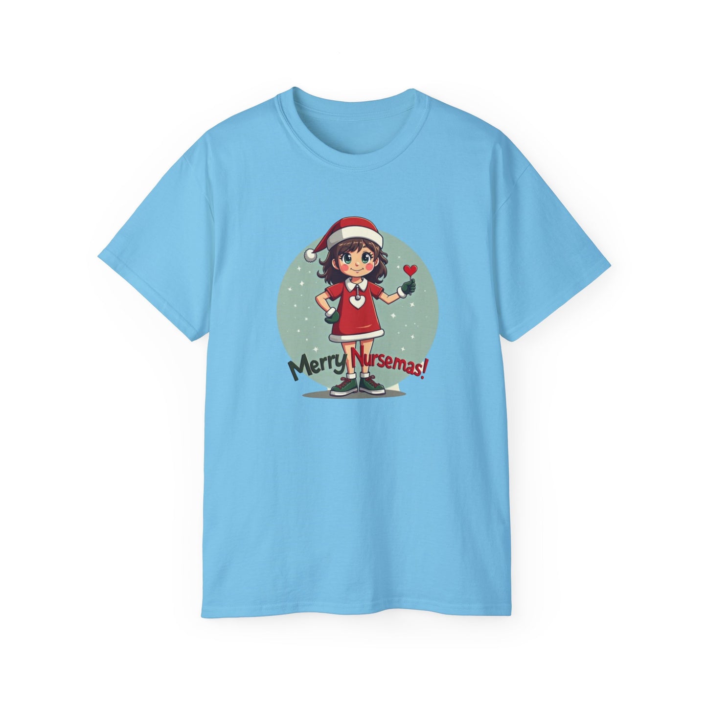 Nurse Christmas Tee — "Merry Nursemas!" Holiday Nurse T-Shirt