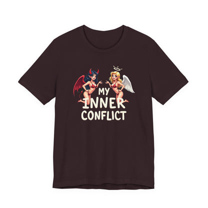 My Inner Conflict, Graphic Tee, Casual Wear, Halloween Gift, Unisex Shirt, Fashion Statement, Unique Style