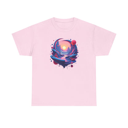 Dream Beyond T-Shirt — Surreal Sunset Landscape Graphic Tee