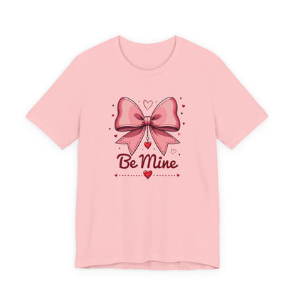 Valentine 'Be Mine' Pink Bow T‑Shirt