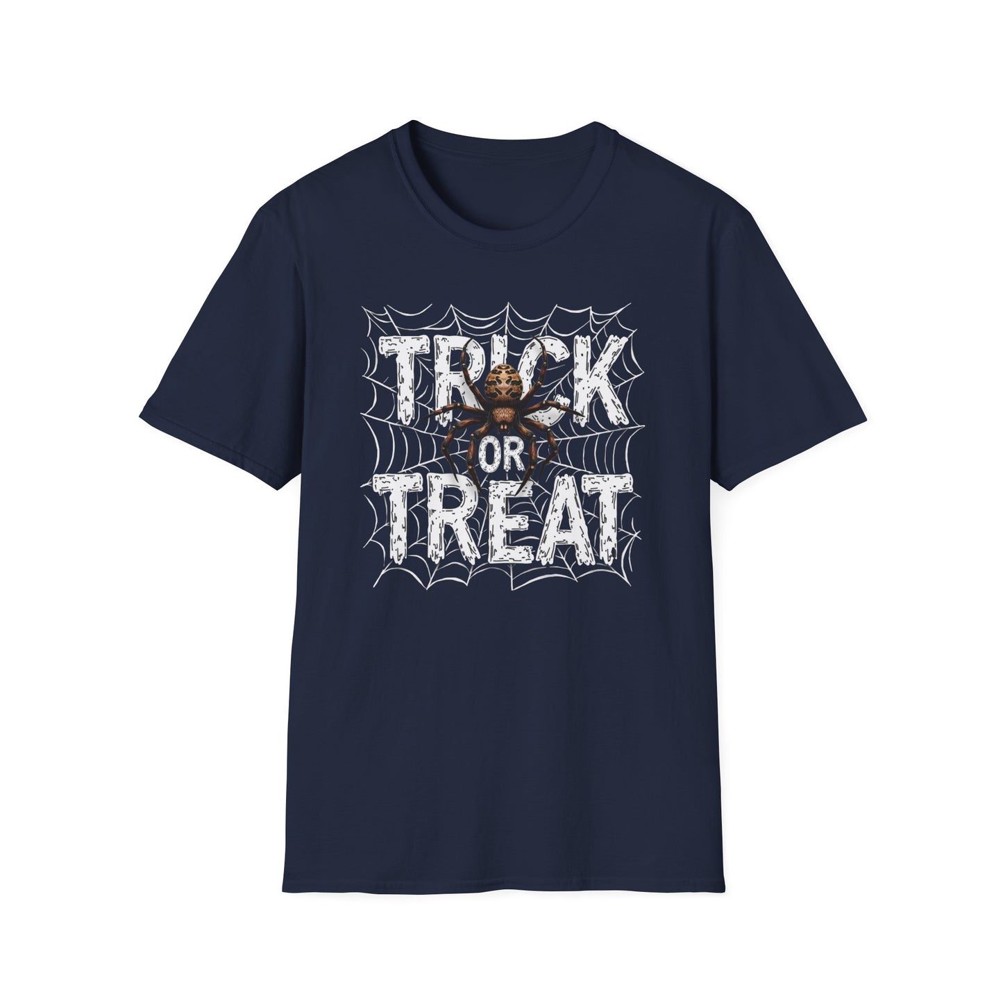 Trick or Treat Spider Tee — Halloween Graphic T-Shirt