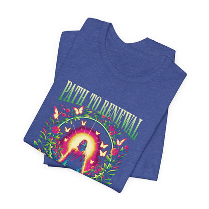 Path to Renewal T-Shirt — Spiritual Jesus Graphic Tee ("Path to Renewal")
