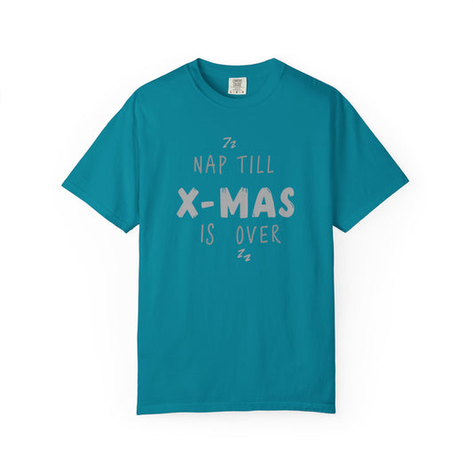 Nap Till X-Mas T-Shirt — Funny Christmas Holiday Tee