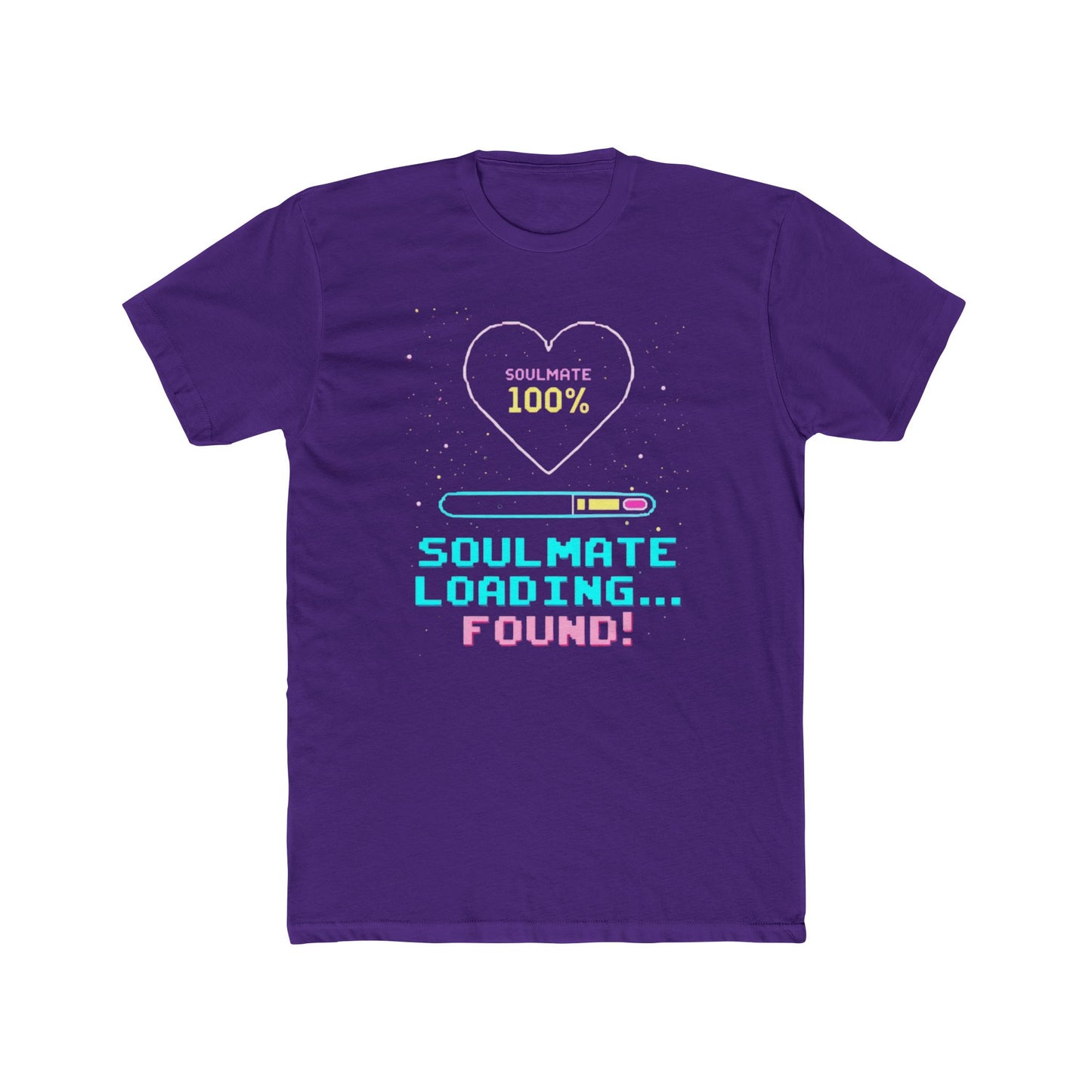 Soulmate Loading Found! T-Shirt — Retro Neon Love Tee