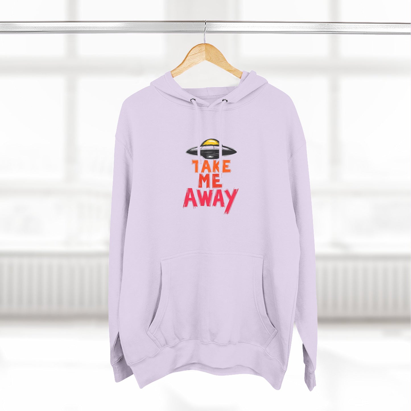 Take Me Away Hoodie — UFO Alien Abduction Graphic Pullover