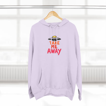 Take Me Away Hoodie — UFO Alien Abduction Graphic Pullover