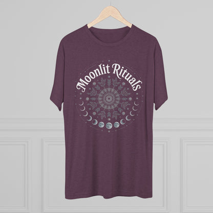 Moonlit Rituals Tee — Crescent Moon Phases Graphic T-Shirt