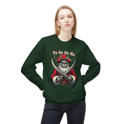Pirate Christmas, Shiver Season, Unisex Midweight Softstyle Fleece Crewneck Sweatshirt