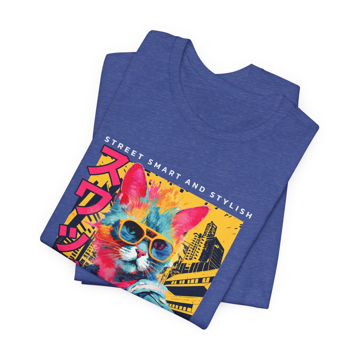 Street Style Cat T-Shirt — Bold Graphic Cat Tee