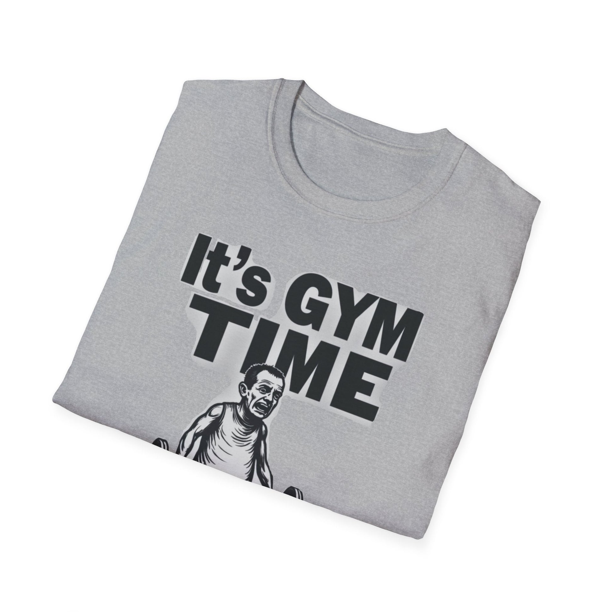 It's Gym Time T-Shirt, Motivational Workout Shirt, Fitness Apparel, Gift for Gym Lovers, Casual Sport Tee - Psychonaut Swag