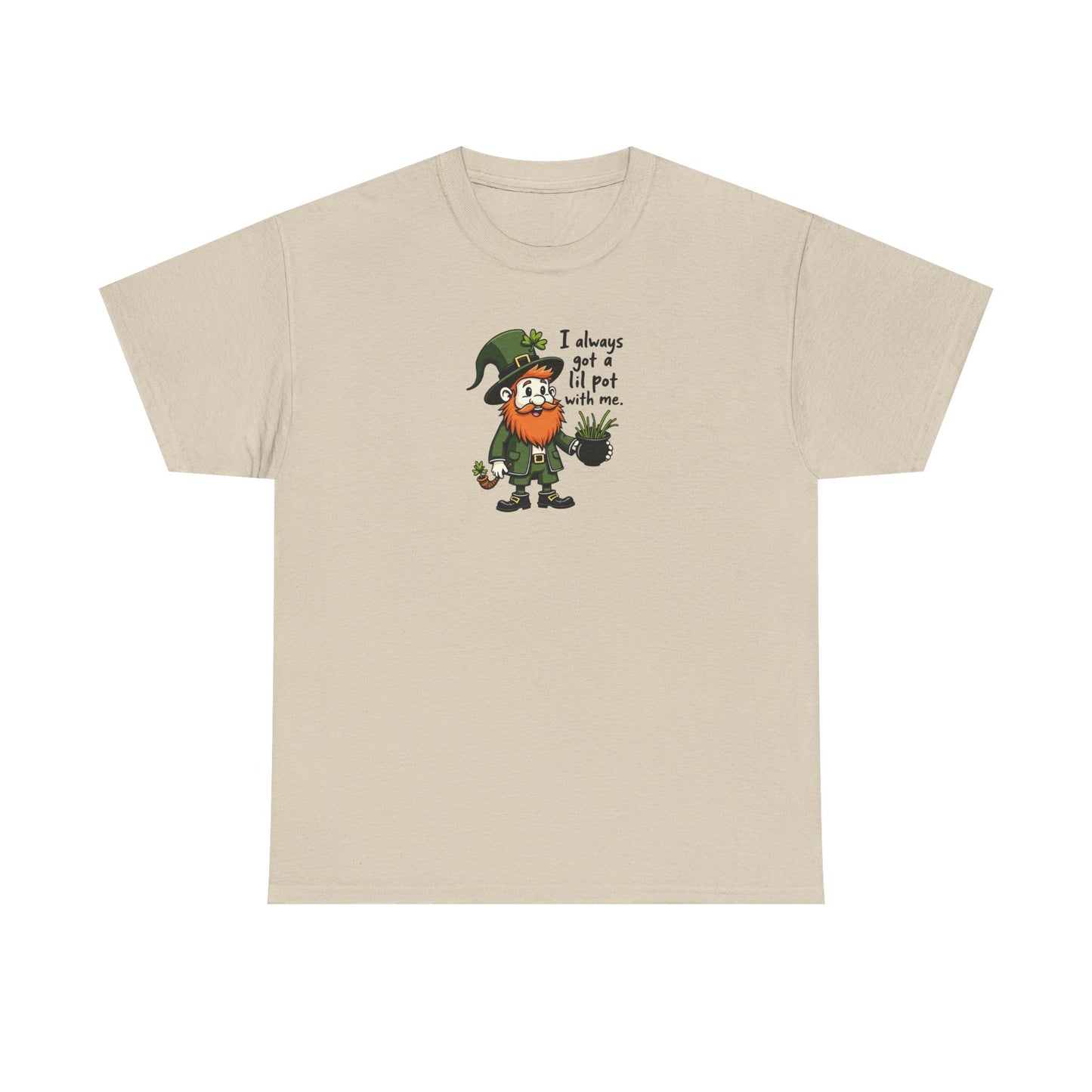 St. Patrick’s Day Leprechaun T‑Shirt — “I Always Get A Little Pat With Me” Funny Irish Tee