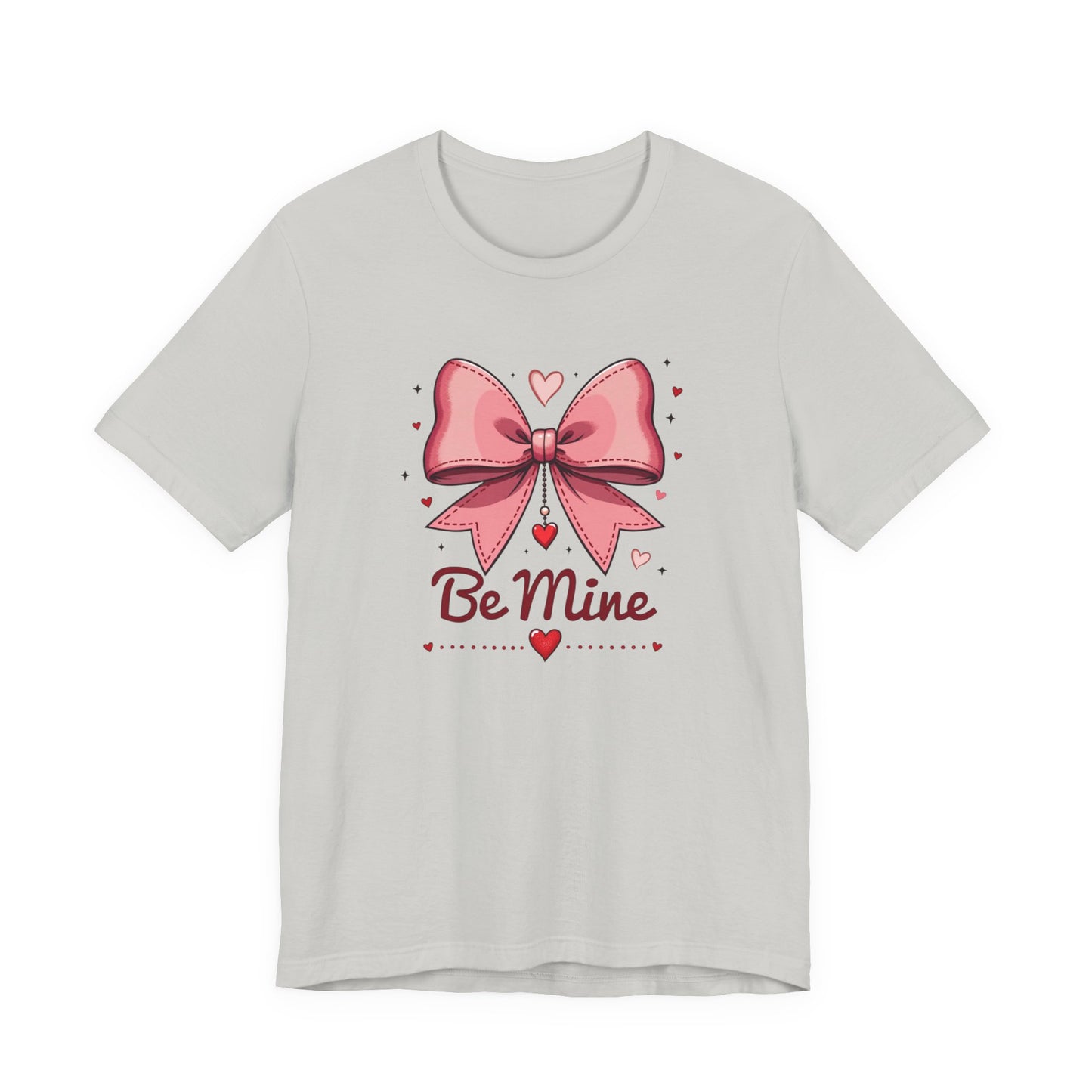 Valentine 'Be Mine' Pink Bow T‑Shirt