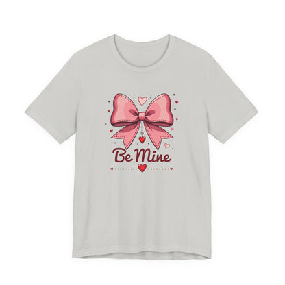 Valentine 'Be Mine' Pink Bow T‑Shirt