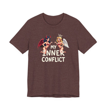 My Inner Conflict, Graphic Tee, Casual Wear, Halloween Gift, Unisex Shirt, Fashion Statement, Unique Style