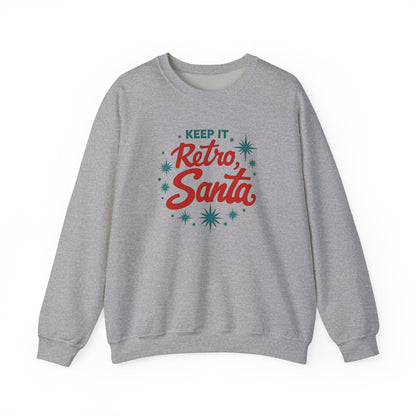 Retro Santa Sweatshirt — Vintage Holiday Crewneck