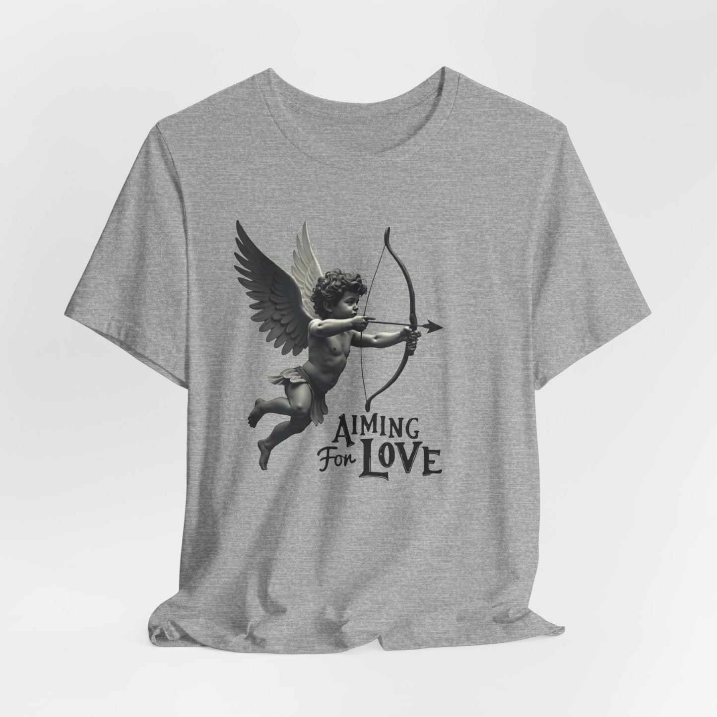 Cupid Graphic Tee — "Aiming for Love" Vintage Valentine T‑Shirt