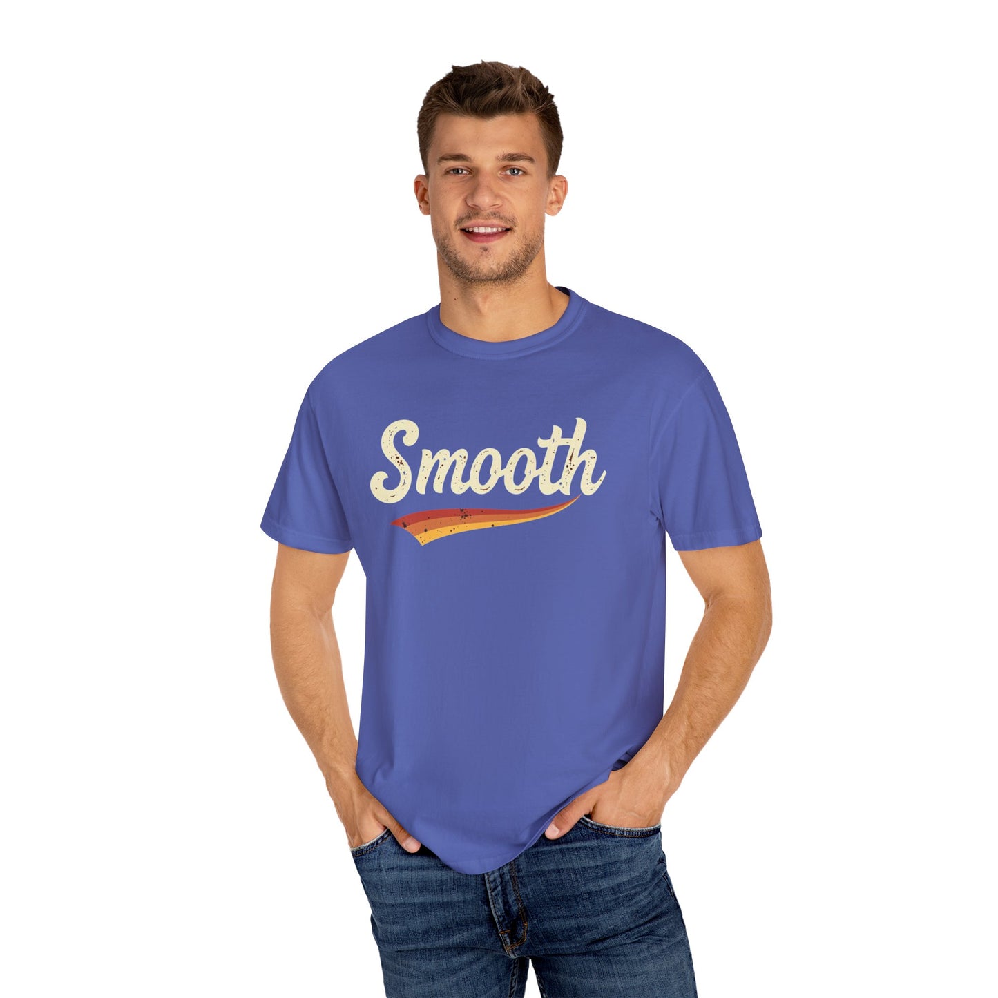Smooth Tees - Vintage Unisex Garment-Dyed T-Shirt, Casual Wear, Unique Gift, Trendy Style, Everyday Comfort - Psychonaut Swag