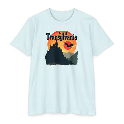 Visit Transylvania T-Shirt — Vintage Vampire Castle Halloween Tee