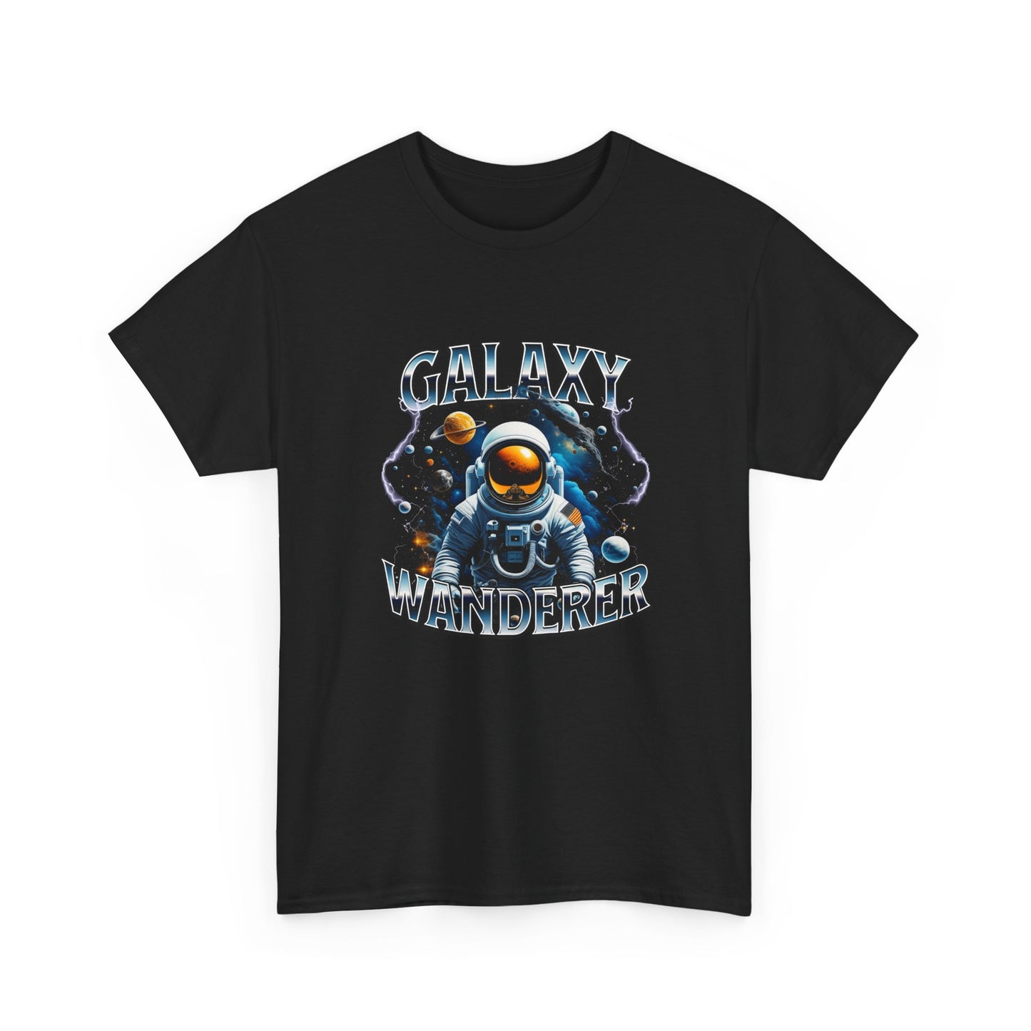 Galaxy Wanderer Tee — "Our Minds Can Travel Far" Graphic T-Shirt