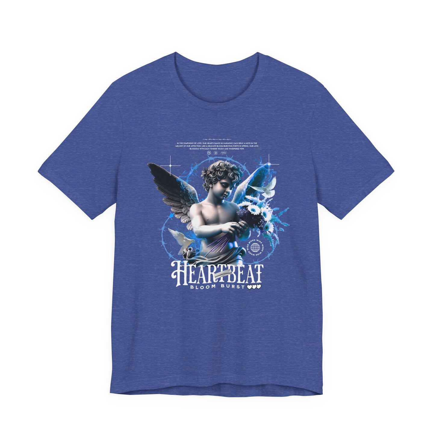 Cherub Heartbeat Graphic Tee — Vintage Angel Art T‑Shirt
