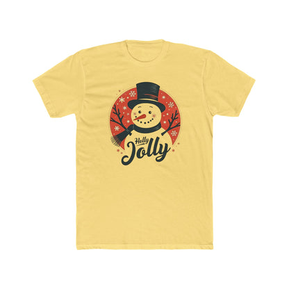 Holly Jolly Snowman T-Shirt — Christmas Holiday Crew Tee