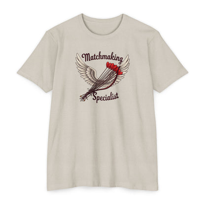 Matchmaking Specialist T-Shirt - Cupid Arrow Wings Graphic Tee