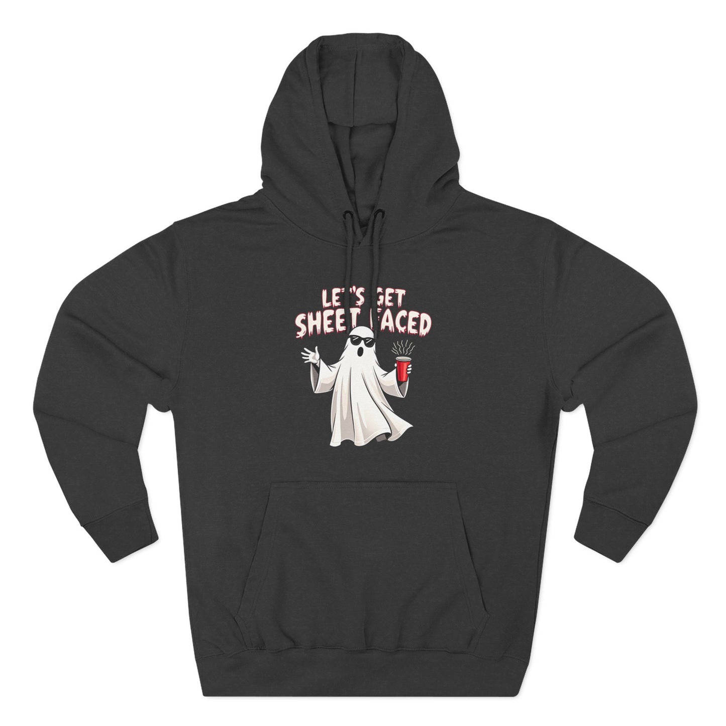Let's Get Sheet-Faced Hoodie — Funny Ghost Halloween Pullover
