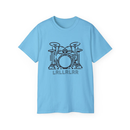 Drum-A-Diddle, Drumset Paradiddle, Unisex Ultra Cotton Tee - Psychonaut Swag