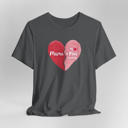 Mama + Mini Valentine T-Shirt — Matching Mother & Child Heart Tee
