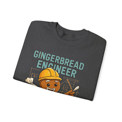Gingerbread Engineer Sweatshirt — Cute Holiday Builder Graphic Crewneck