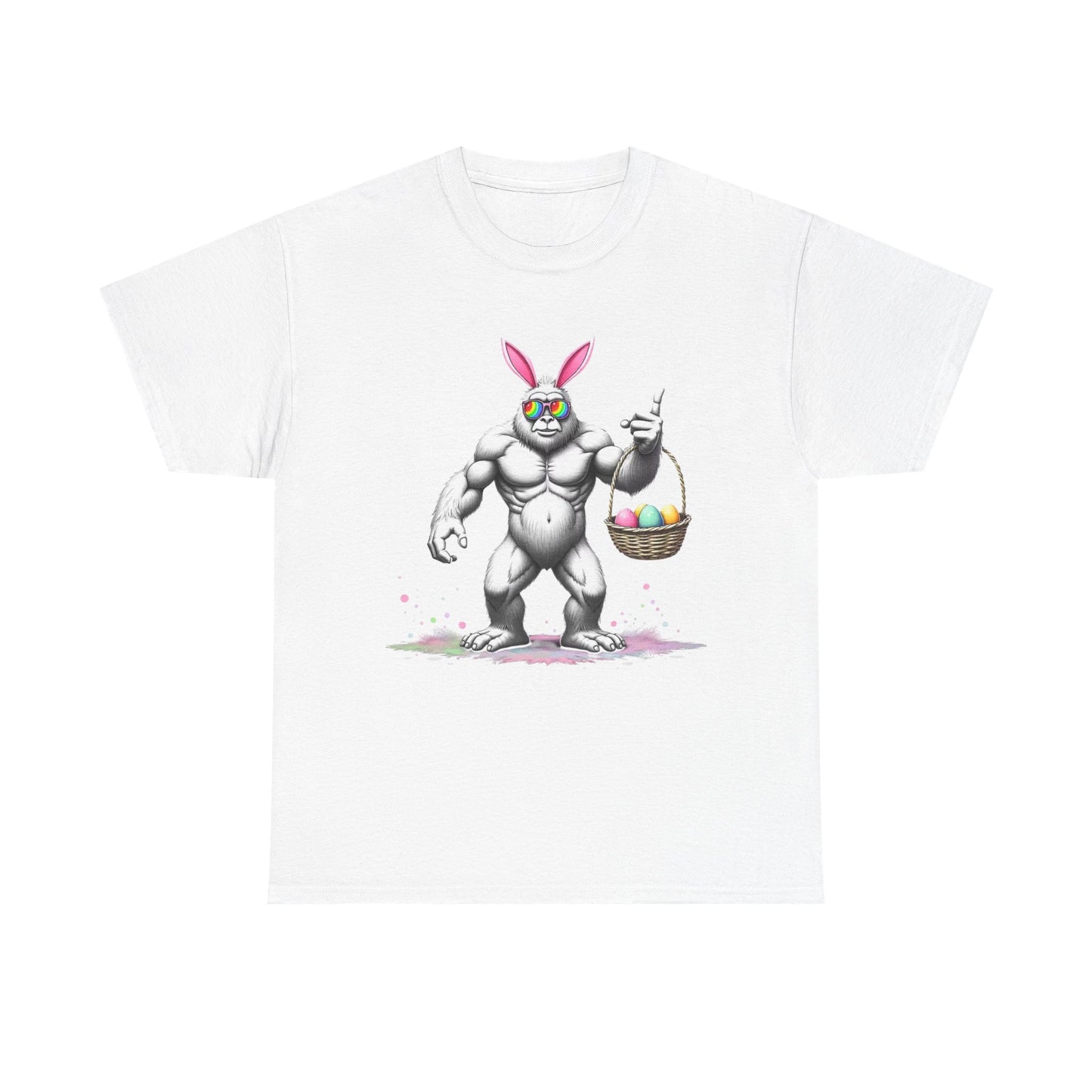 Muscular Easter Bunny T-Shirt — Funny Easter Basket Tee