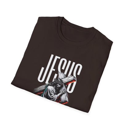 Jesus Cross T-Shirt — 'Jesus' Graphic Faith Tee for Christians