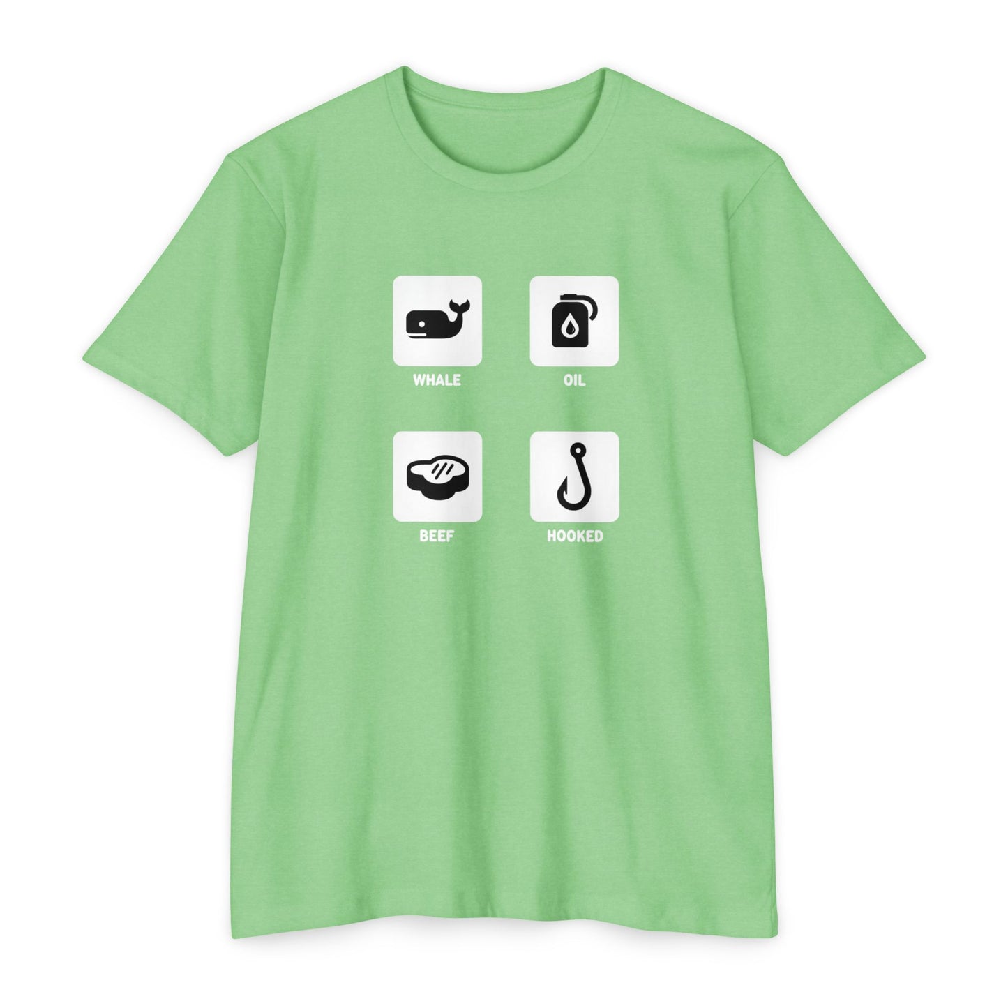 Whale, Oil, Beef, Hooked Icon Graphic Tee