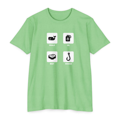 Whale, Oil, Beef, Hooked Icon Graphic Tee