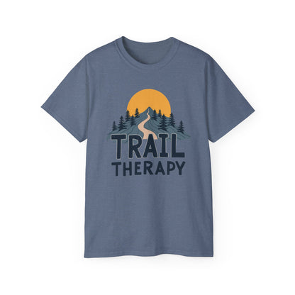 Trail Therapy Unisex Ultra Cotton Tee | Outdoor Lover Gift, Adventure Shirt, Nature Tee, Hiking Apparel, Relaxation Wear - Psychonaut Swag