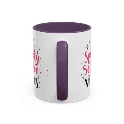 Spooky Season Vibes Accent Coffee Mug (Halloween 11/15oz)